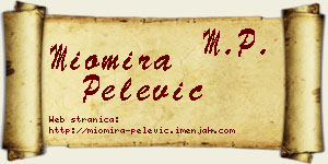 Miomira Pelević vizit kartica